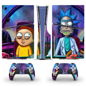 Rick And Morty PS5 Slim Skin Sticker Cover