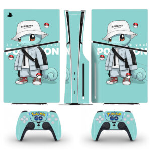 Pokemon Squirtle Skin Sticker For PS5 Slim