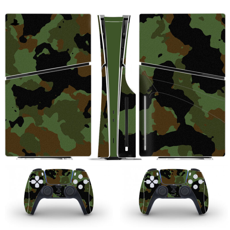 Camouflage Skin Sticker For PS5 Slim