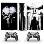 Punisher Skull Ghost Skin Sticker For PS5 Slim