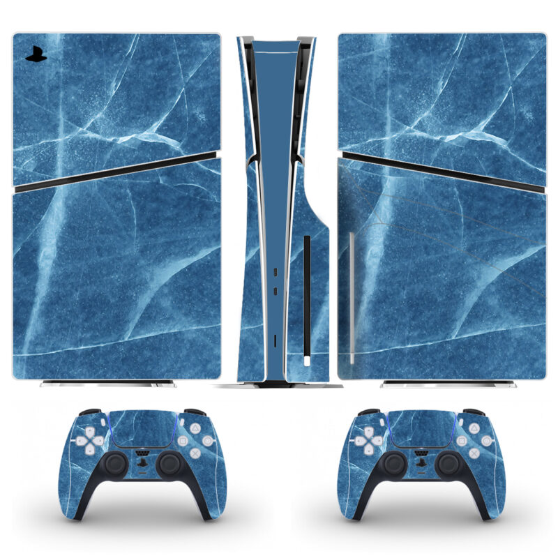 Blue Marble Texture Skin Sticker For PS5 Slim