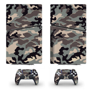 Camouflage Pattern Skin Sticker For PS5 Slim