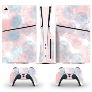 Stick Floral Pastel Skin Sticker For PS5 Slim