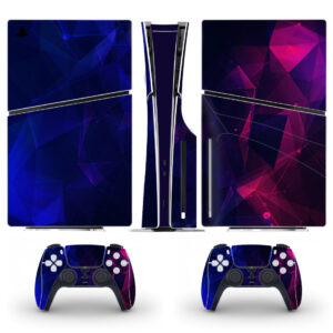 Poly Connections Abstract Skin Sticker For PS5 Slim