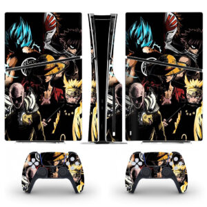 Anime Naruto And One Piece Skin Sticker For PS5 Slim