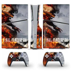 Final Fantasy XVI PS5 Slim Skin Sticker Cover Design 1