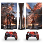 Final Fantasy XVI Skin Sticker For PS5 Slim Design 3