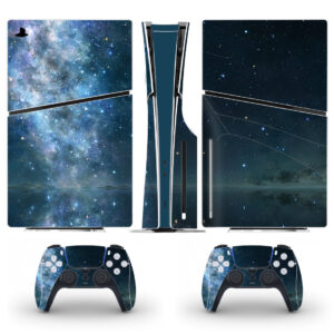 Night Sky With Stars Skin Sticker For PS5 Slim