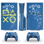 Playstation Symbol Skin Sticker For PS5 Slim Design 1