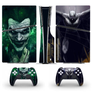 Joker And Batman: Arkham Origins Skin Sticker For PS5 Slim