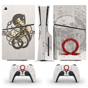 The Lost Pages Of Norse Myth Skin Sticker For PS5 Slim