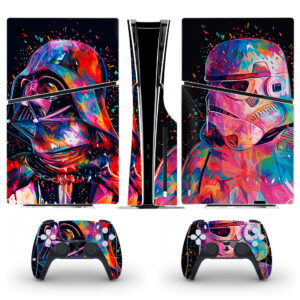 Colorful Star Wars Art Skin Sticker For PS5 Slim