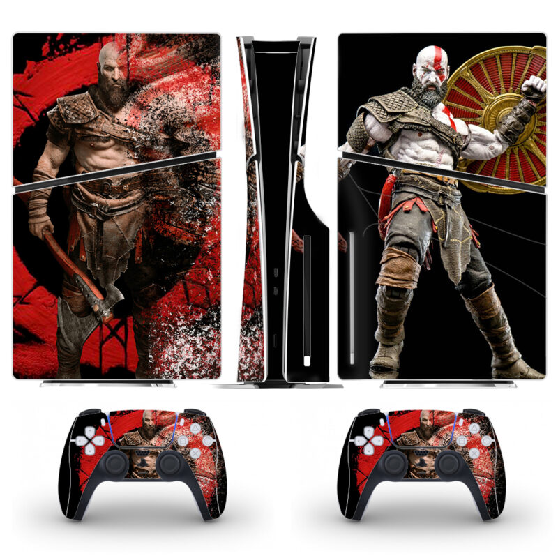 Kratos Skin Sticker For PS5 Slim