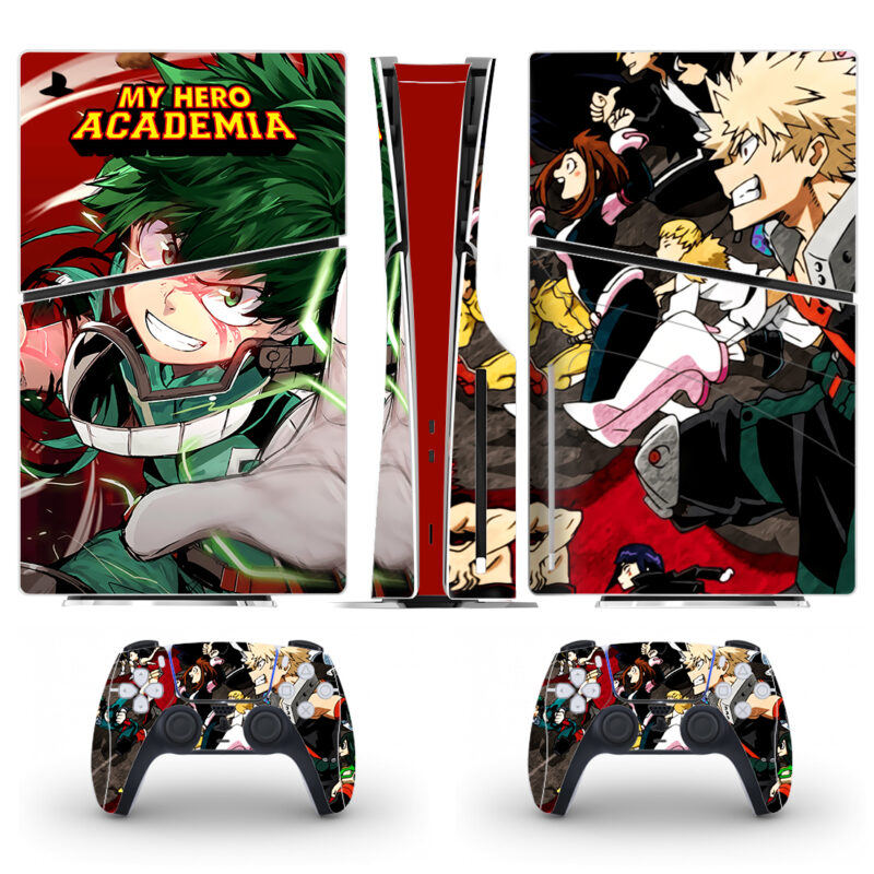 My Hero Academia Skin Sticker For PS5 Slim Design 1