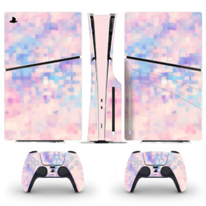 Pastel Cube Texture Skin Sticker For PS5 Slim