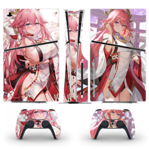 Genshin Impact Yae Miko Skin Sticker For PS5 Slim