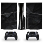 Gray Triangle Pattern Skin Sticker For PS5 Slim