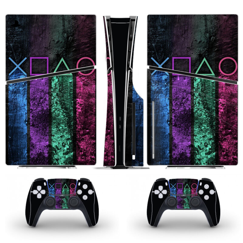 Geometry Protective Vinyl Skin Sticker For PS5 Slim