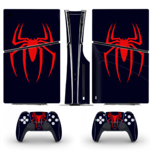 Spider-Man Symbol Skin Sticker For PS5 Slim