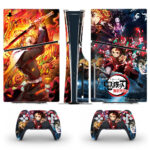 Anime Battle RPG-Demon Slayer Skin Sticker For PS5 Slim