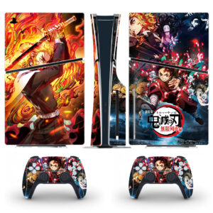 Anime Battle RPG-Demon Slayer Skin Sticker For PS5 Slim