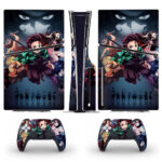 Demon Slayer: Kimetsu No Yaiba Skin Sticker For PS5 Slim Design 3