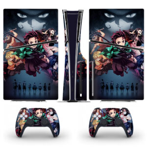 Demon Slayer: Kimetsu No Yaiba Skin Sticker For PS5 Slim Design 3