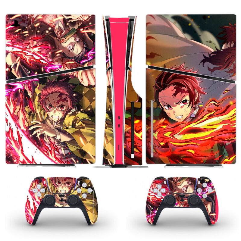 Demon Slayer: Kimetsu No Yaiba PS5 Slim Skin Sticker Cover Design 4