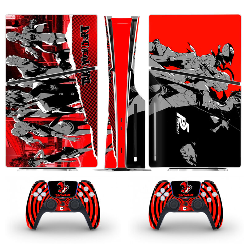 Persona 5 Skin Sticker For PS5 Slim