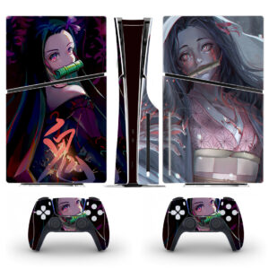 Demon Slayer: Kimetsu No Yaiba Skin Sticker For PS5 Slim Design 2