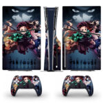 Demon Slayer: Kimetsu No Yaiba PS5 Slim Skin Sticker Cover Design 3