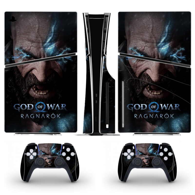 God Of War Ragnarök Skin Sticker For PS5 Slim Design 3