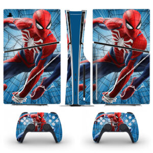 Spider-Man Skin Sticker For PS5 Slim Design 3