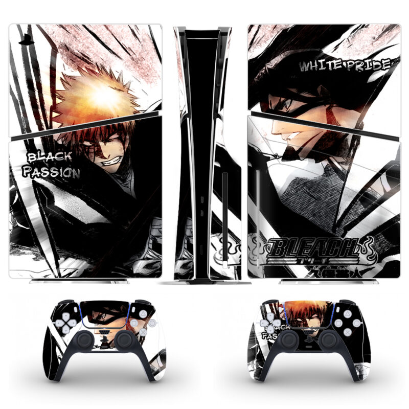 Bleach: Black Passion And White Pride Skin Sticker For PS5 Slim