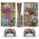 Retro Radio Tape Skin Sticker For PS5 Slim