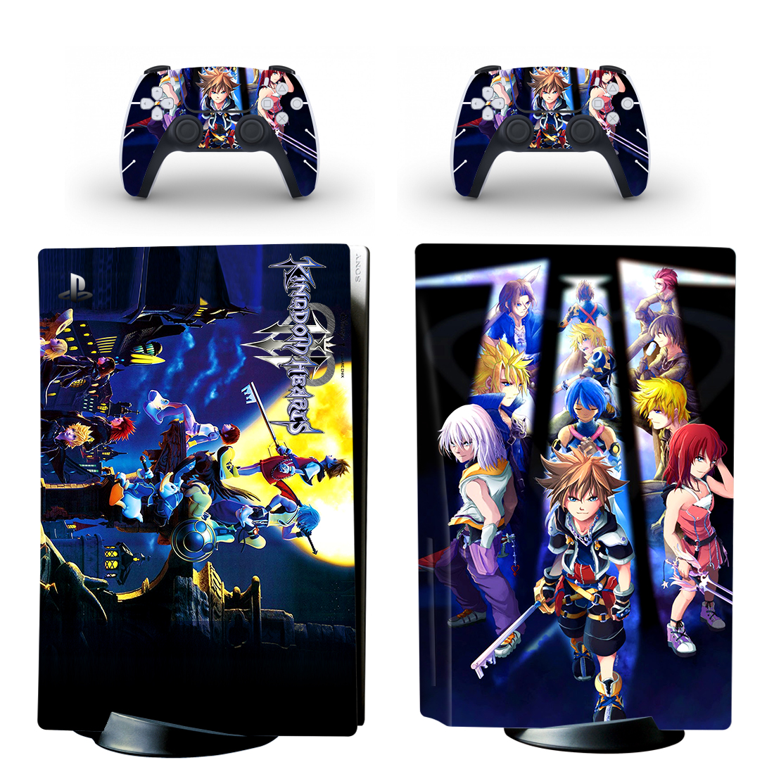 Kingdom Hearts III PS5 Skin Sticker And Controllers Design 4