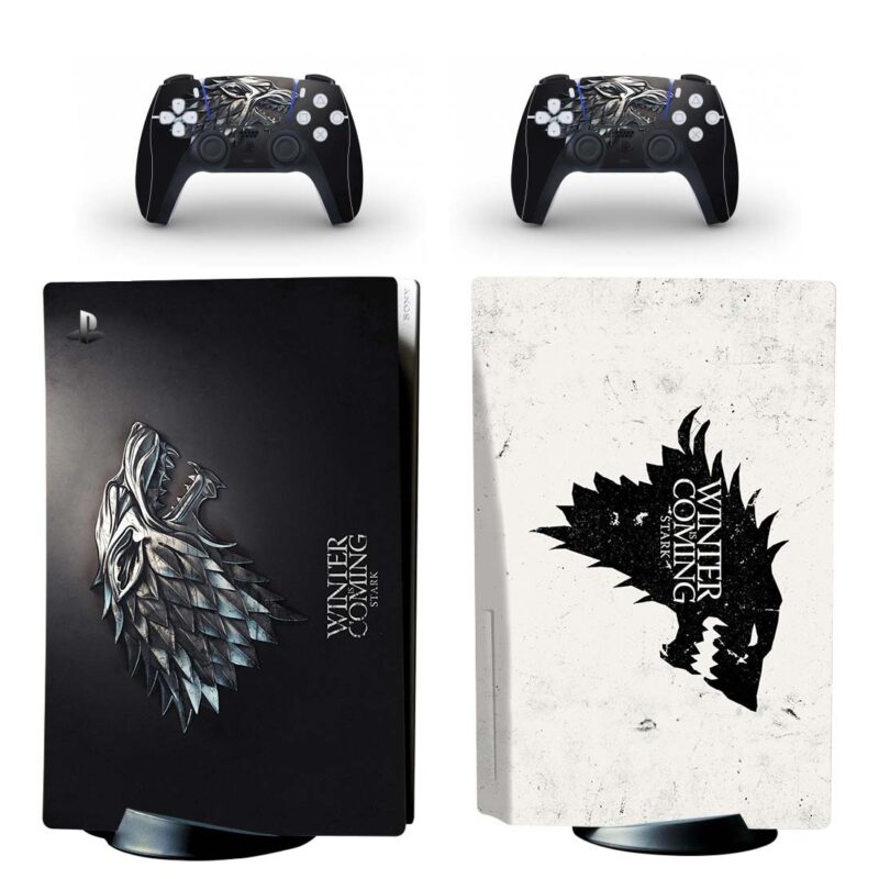 Game Of Thrones: Winter Is Coming Stark PS5 Skin Sticker Decal