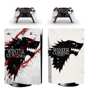 Game Of Thrones: Winter Is Coming Stark PS5 Skin Sticker Decal Design 1