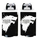 Game Of Thrones: Winter Is Coming Stark PS5 Skin Sticker Decal Design 2