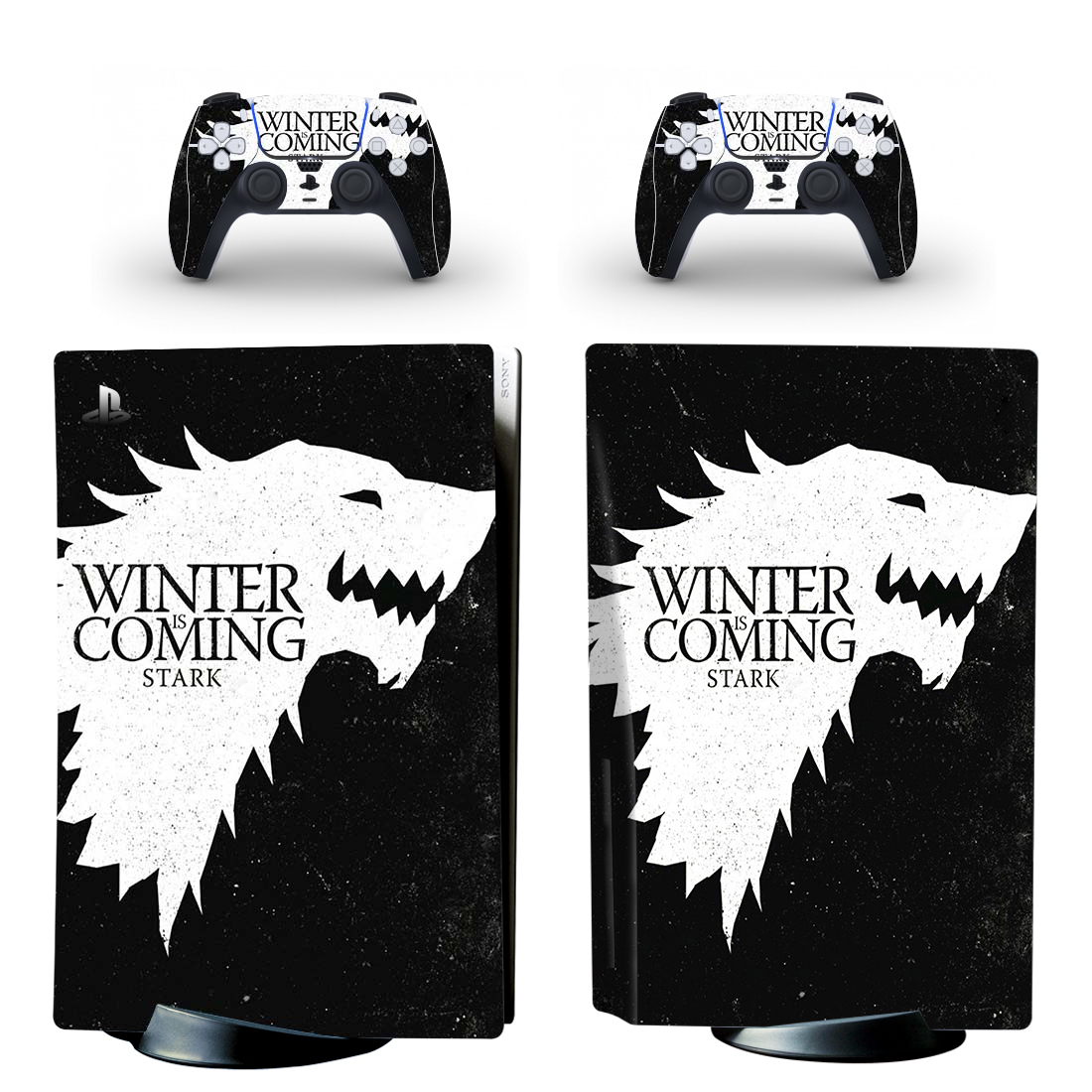 Game Of Thrones: Winter Is Coming Stark PS5 Skin Sticker Decal Design 2