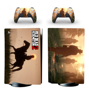 Red Dead Redemption 2 PS5 Skin Sticker And Controllers Design 3