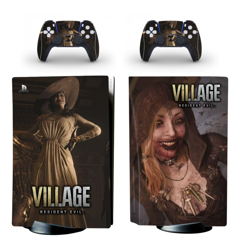 Resident Evil Village PS5 Skin Sticker Decal Design 2