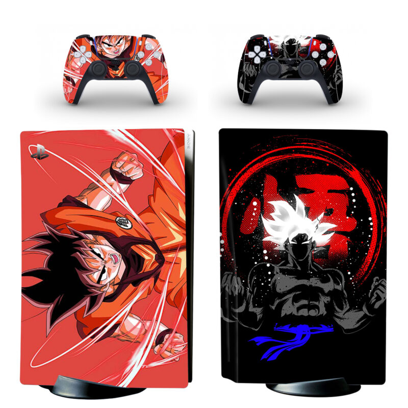 Dragon Ball Super Saiyan Infinity Red God Son Goku PS5 Skin Sticker Decal