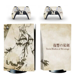 Nier Replicant Twin Blades Of Revenge PS5 Skin Sticker Decal
