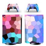 Abstract Colorful Mosaic Pattern PS5 Skin Sticker Decal