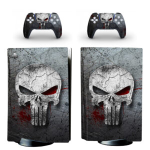 The Punisher Bloody Skull PS5 Skin Sticker Decal