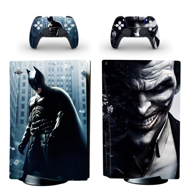 The Dark Knight Batman And Joker PS5 Skin Sticker Decal