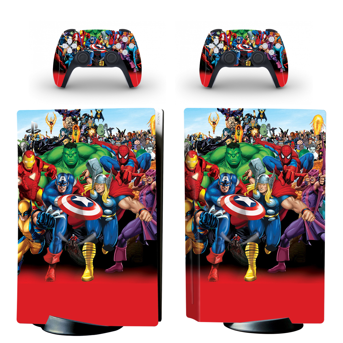 Marvel Superheroes PS5 Skin Sticker Decal
