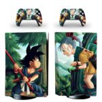 Dragon Ball Son Goku And Bulma PS5 Skin Sticker Decal