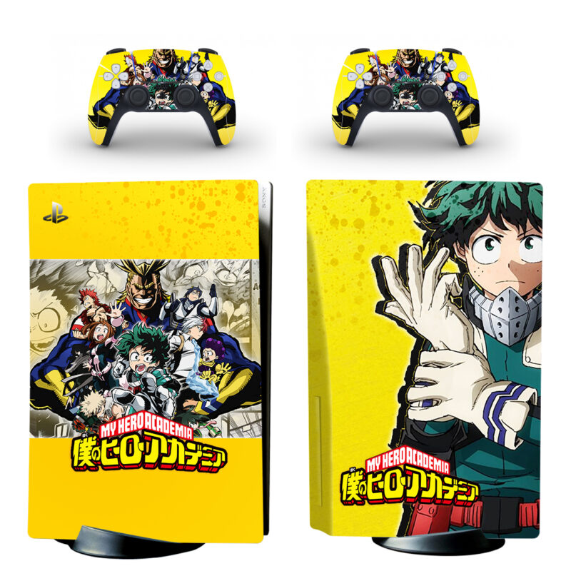 My Hero Academia PS5 Skin Sticker And Controllers Design 4